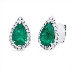 Ohrstecker 18 kt WG Tropfen