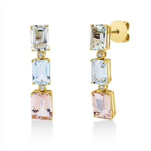 Ohrschmuck 4er-Krappe 18 kt GG