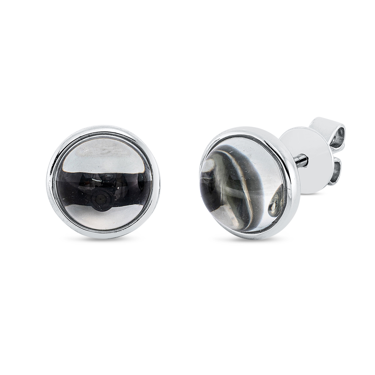 Ohrstecker Zarge 18 kt WG