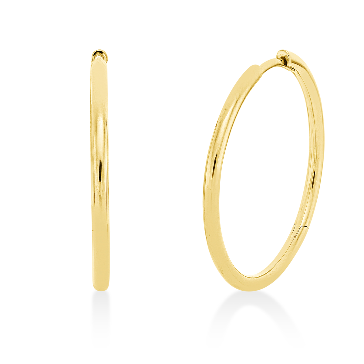 Creolen  18kt Gelbgold mit 0,00ct Diamanten