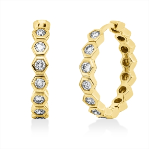 Creolen Zarge 18 kt GG