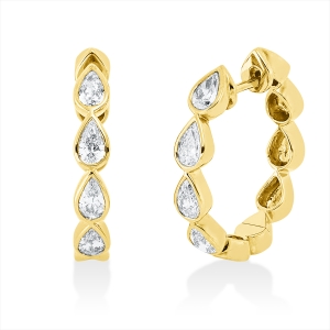 Creolen  18kt Gelbgold mit 1,00ct Diamanten