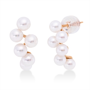 Ohrstecker  18kt Rotgold mit 0,00ct Diamanten