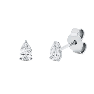 Solitaire Ohrstecker 4er-Krappe 18kt Gelbgold mit 0,39ct Diamanten