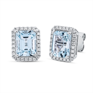 Ohrstecker 4er-Krappe 18 kt WG