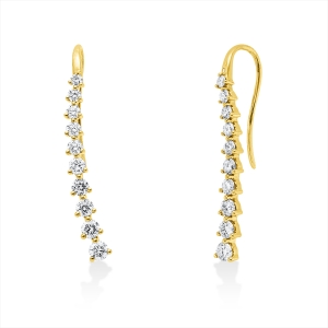 Ohrschmuck  18kt Gelbgold mit 0,76ct Diamanten