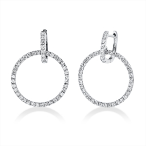 Ohrschmuck  18kt Weißgold mit 1,26ct Diamanten