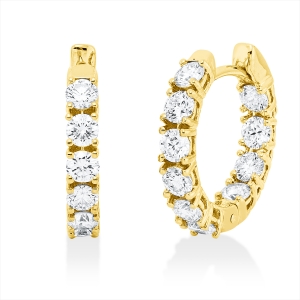 Creolen  18kt Gelbgold mit 1,63ct Diamanten