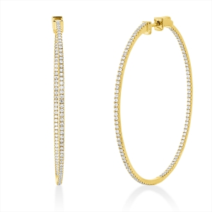 Creolen  18kt Gelbgold mit 1,08ct Diamanten