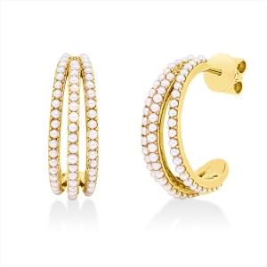 Ohrstecker  18kt Gelbgold mit 0,00ct Diamanten