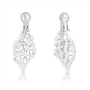 Ohrschmuck  18kt Weißgold mit 0,35ct Diamanten