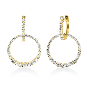 Creolen  18kt Gelbgold mit 2,03ct Diamanten