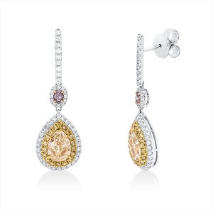 Ohrschmuck 18 kt WG+GG+RG