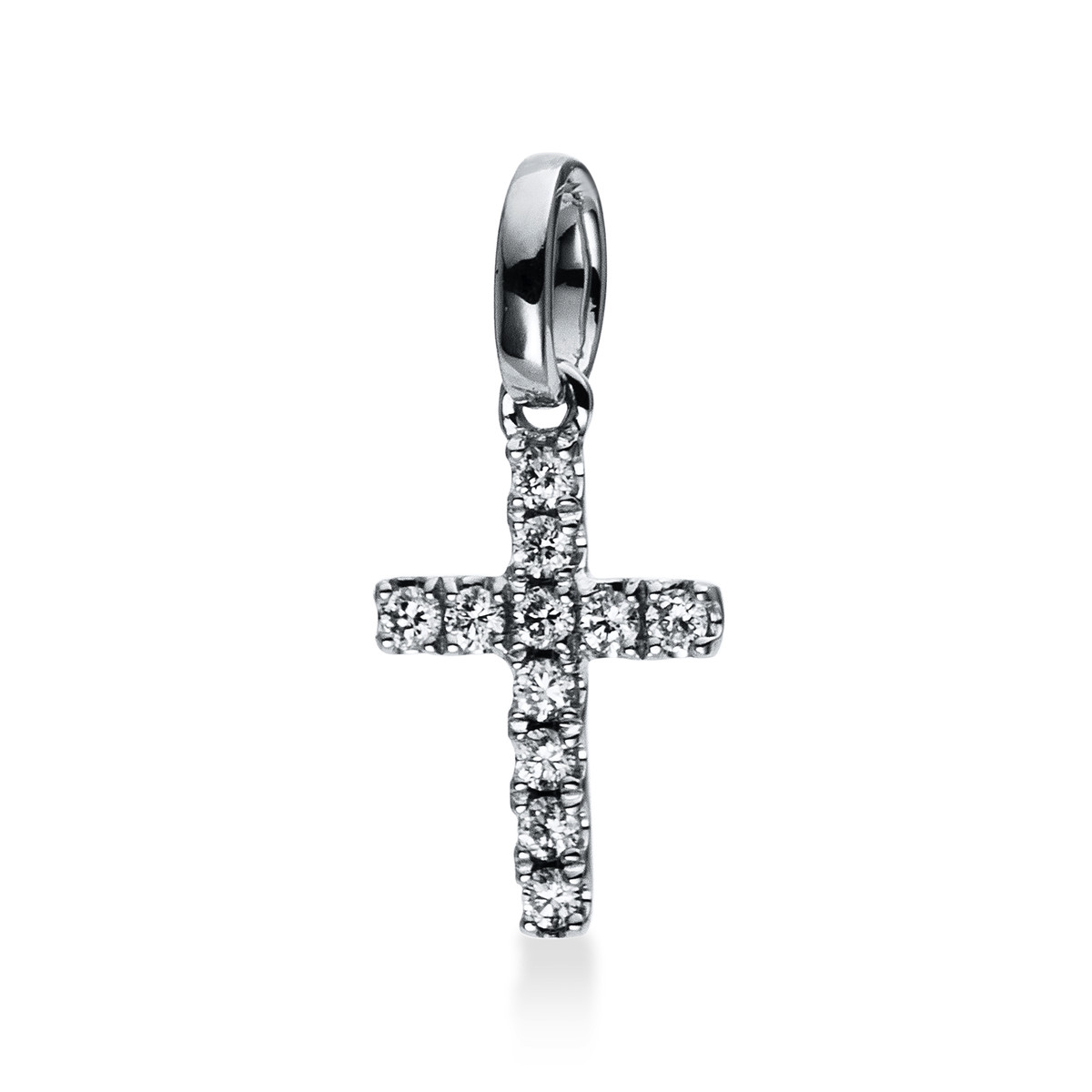 Anhänger 18 kt WG Kreuz, mit Öse