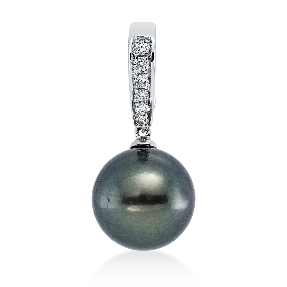 Anhänger  18kt Weißgold mit 0,12ct Diamanten