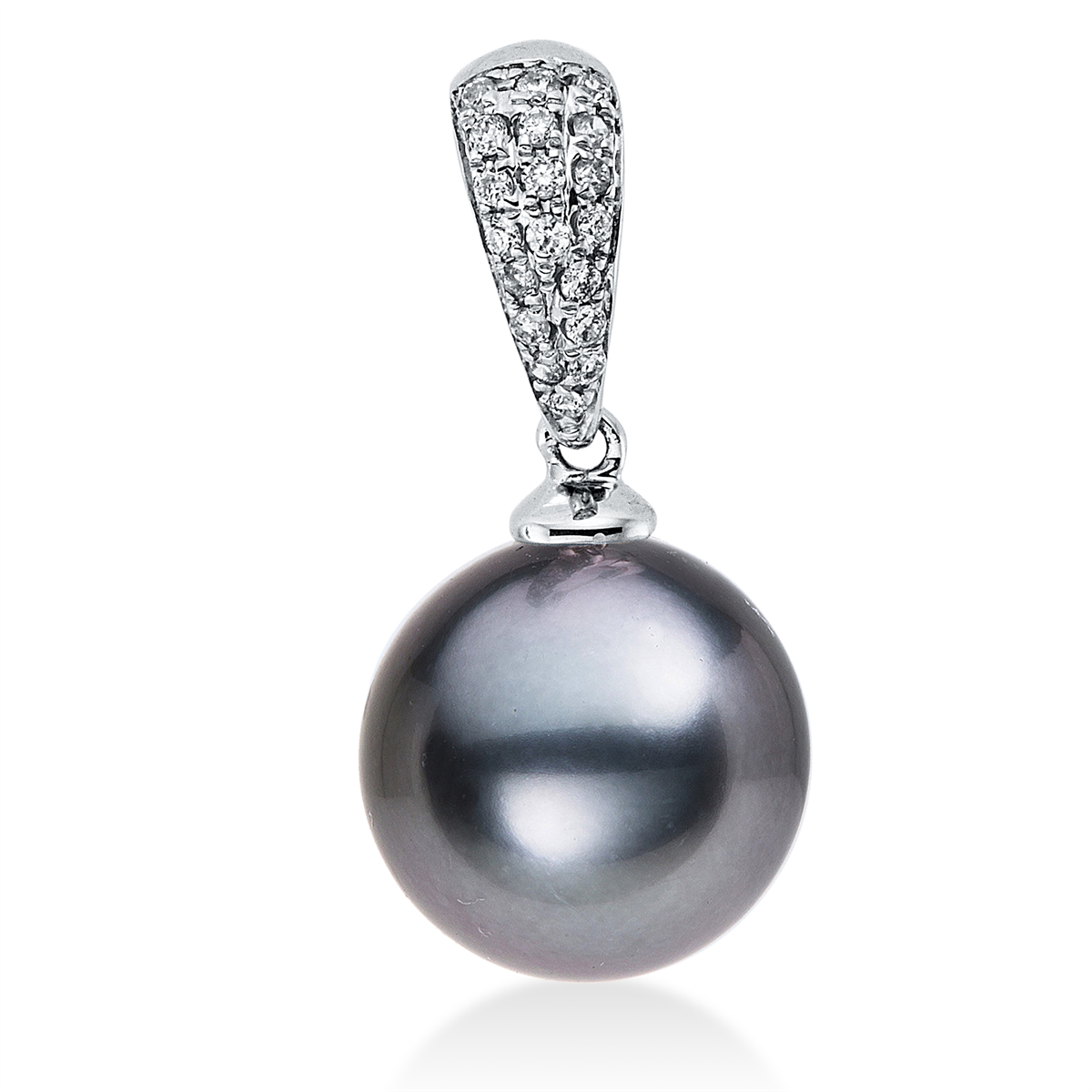 Anhänger  18kt Weißgold mit 0,06ct Diamanten