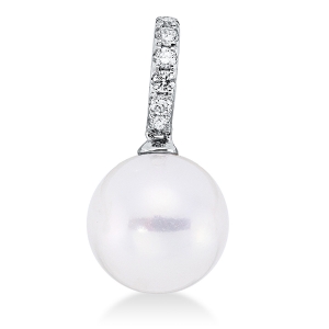 Anhänger  18kt Weißgold mit 0,14ct Diamanten