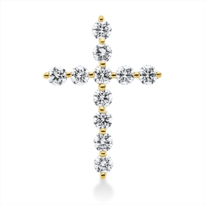 Anhänger 18 kt GG Kreuz