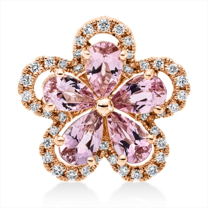 Anhänger 18 kt RG Blume