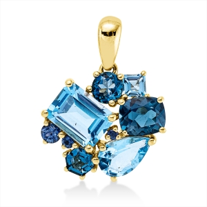 Anhänger 18 kt GG, mit Öse