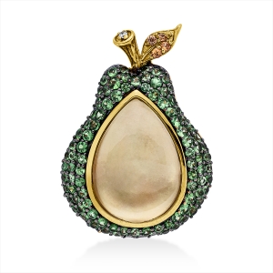 Anhänger 18 kt GG, mit Muschel