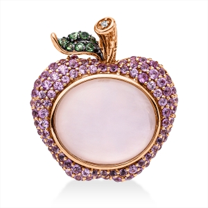 Anhänger 18 kt RG, mit Muschel