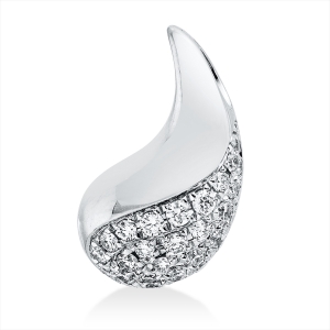 Pavé Anhänger  14kt Weißgold mit 0,19ct Diamanten