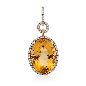 Anhänger 18 kt RG, mit Öse