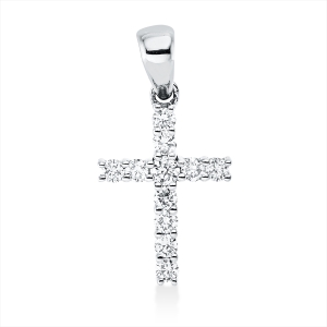 Anhänger 18 kt GG Kreuz, mit Öse