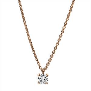 Solitaire Collier  14kt Rotgold mit 0,20ct Diamanten