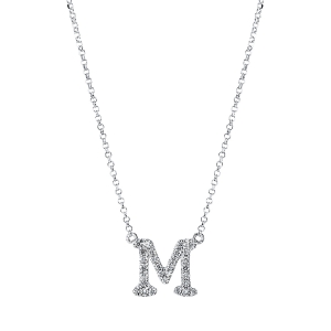 Collier 18 kt WG M, mit ZÖ 38 cm & 40.6 cm