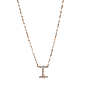 Collier 18 kt RG I, mit ZÖ 38.1 cm + 40.6 cm