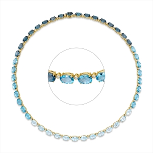 Collier 4er-Krappe 18 kt GG