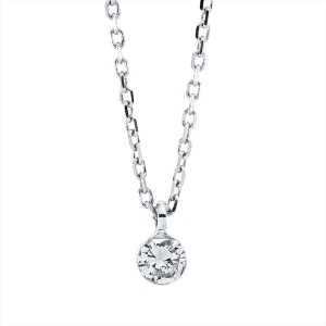 Solitaire Collier  18kt Gelbgold mit 0,15ct Diamanten