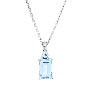 Collier 4er-Krappe 18 kt WG, mit ZÖ 42 cm