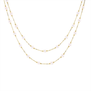 Collier  18kt Gelbgold mit 0,11ct Diamanten