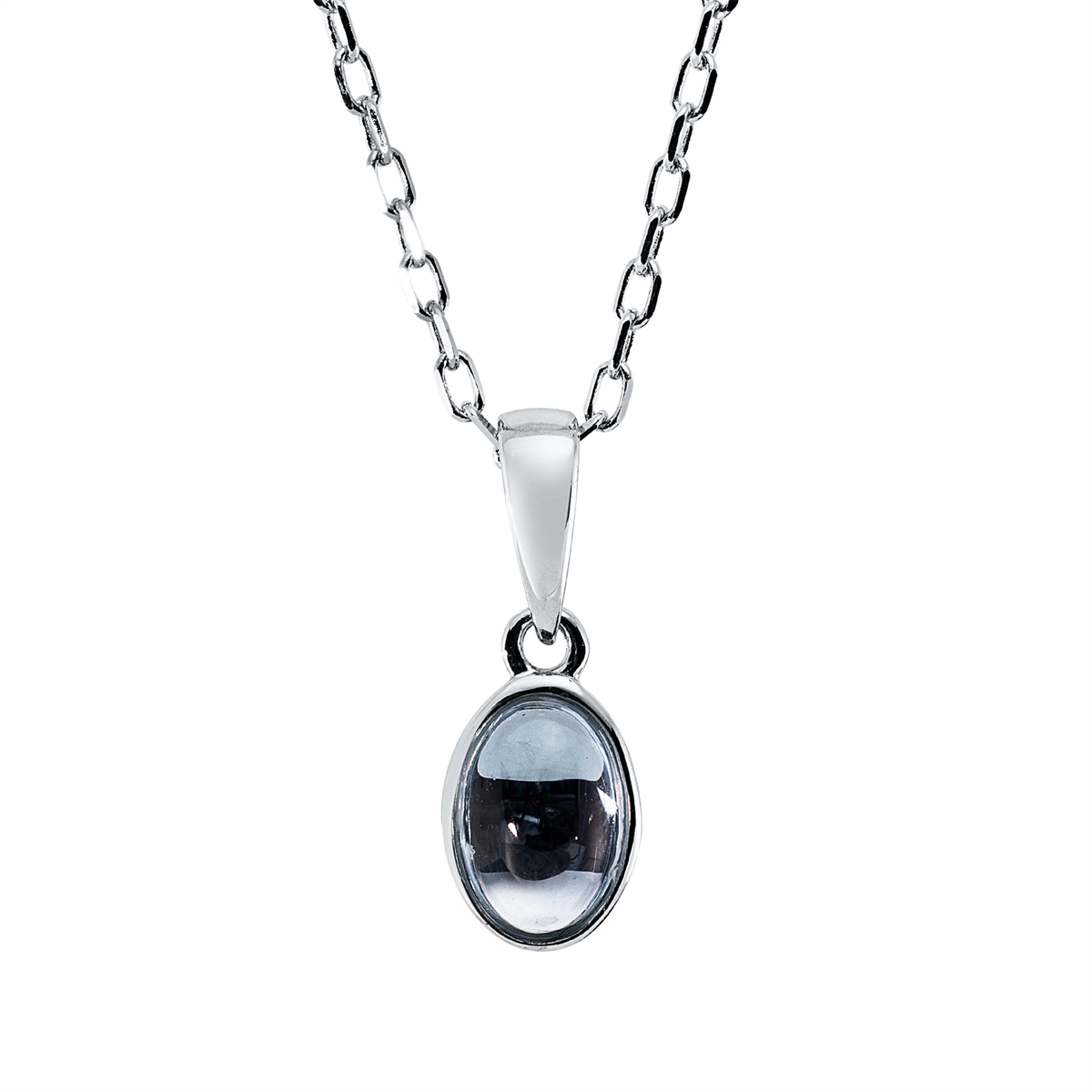 Collier Zarge 18 kt WG Oval