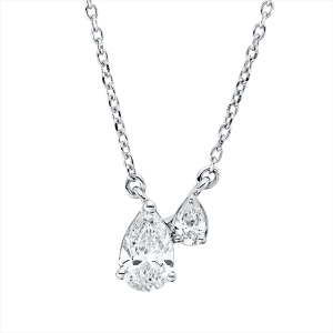 Collier  18kt Gelbgold mit ZÖ 40 cm + 43 cm mit 0,37ct Diamanten