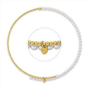 Collier  18kt Gelbgold choker mit 0,00ct Diamanten