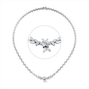 Collier  18kt Weißgold mit 2,65ct Diamanten