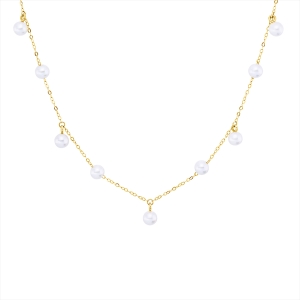 Collier  18kt Gelbgold mit ZÖ 40,6 cm mit 0,00ct Diamanten