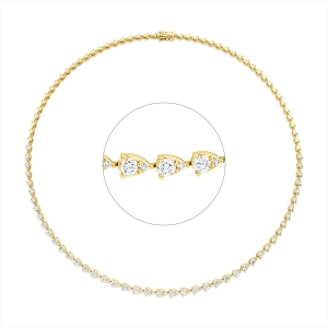 Tennisarmband  18kt Gelbgold mit 3,76ct Diamanten