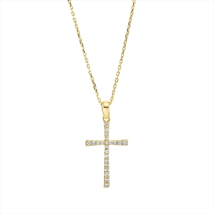 Collier 18 kt GG Kreuz