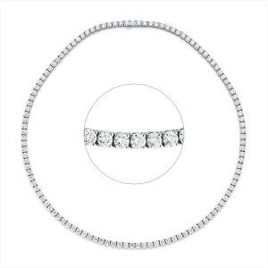 Tenniscollier 4er-Krappe 18kt Gelbgold Premium Edition mit 16,37ct Diamanten