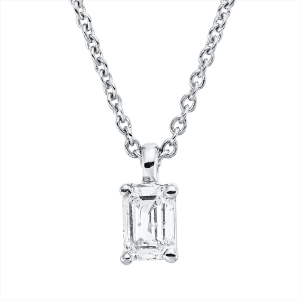 Solitaire Collier 4er-Krappe 18kt Gelbgold mit ZÖ 42 cm mit 0,19ct Diamanten