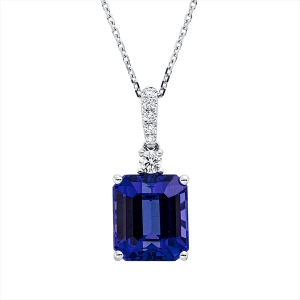 Collier 18 kt WG, mit ZÖ 40 cm + 43 cm