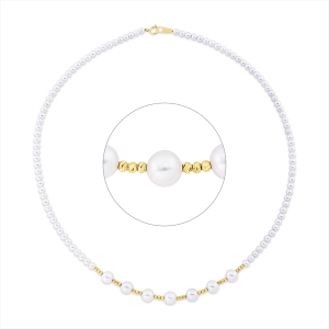 Collier  18kt Gelbgold mit 0,00ct Diamanten
