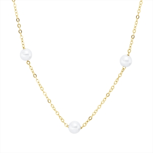 Collier  18kt Gelbgold mit ZÖ 40,6 cm mit 0,00ct Diamanten