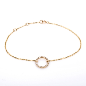 Armband 18 kt GG Kreis