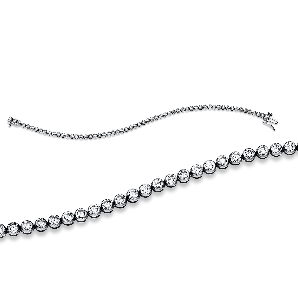 Tennisarmband  18kt Weißgold mit 5,00ct Diamanten